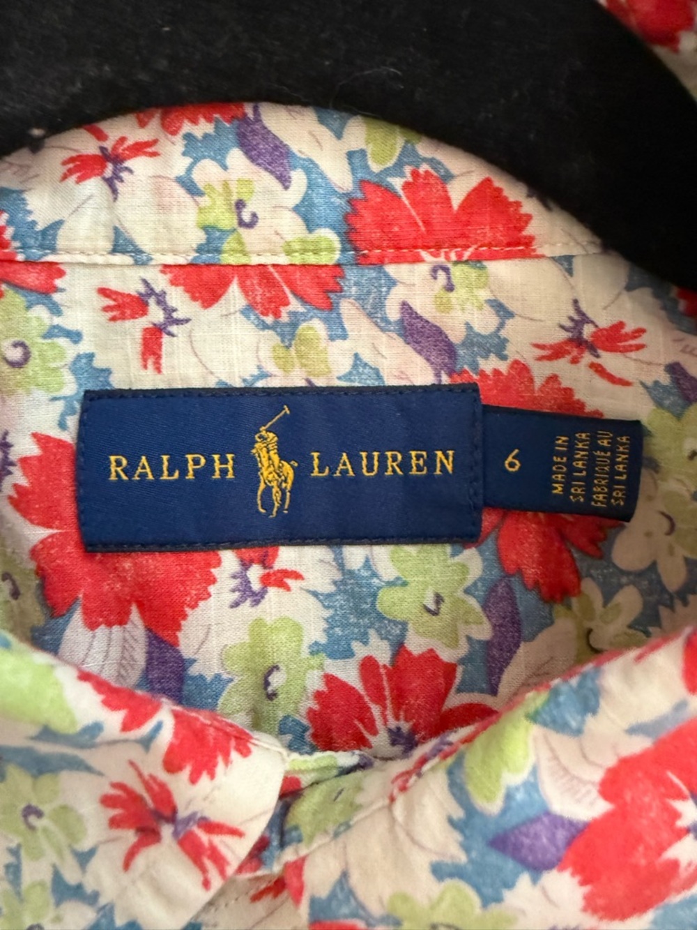 Ralph Lauren Women's Multicolor Floral Long Sleeve Button Down Size 6 EUC - Picture 2 of 8